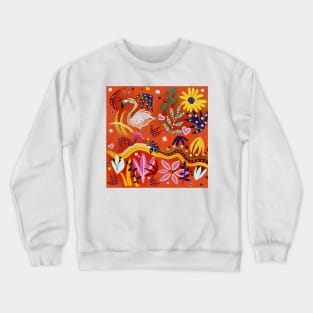 Tropical flamingo Crewneck Sweatshirt